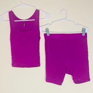 SKIMS- Cotton Rib Tank & Shorts SET